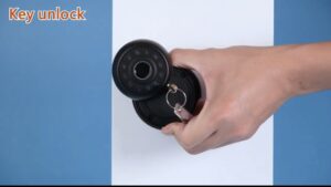 Jiffy Locksmith® A knob with a keypad, key for emergency access, and Bluetooth connectivity often refers to a smart lock knob.